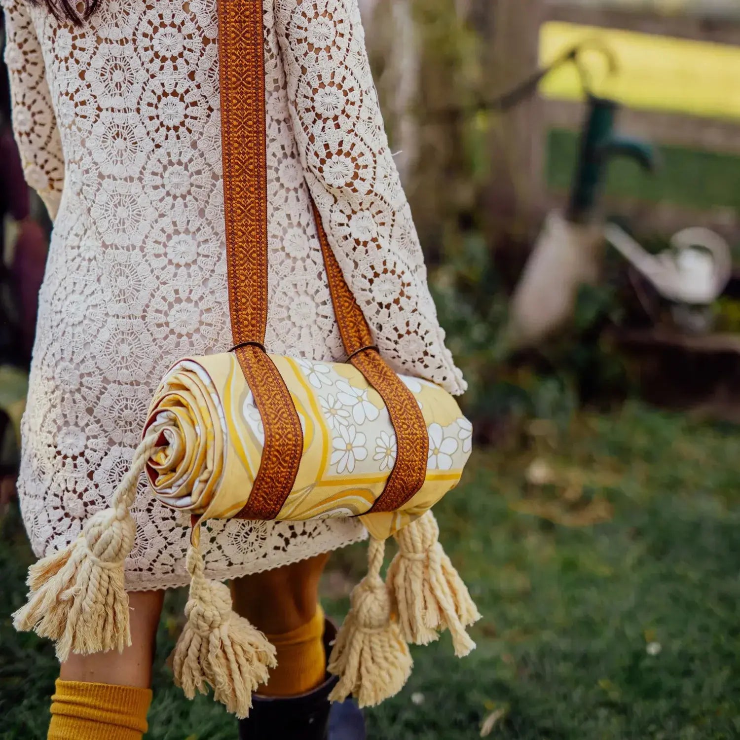 Lola Picnic Rug - Honey by Wandering Folk