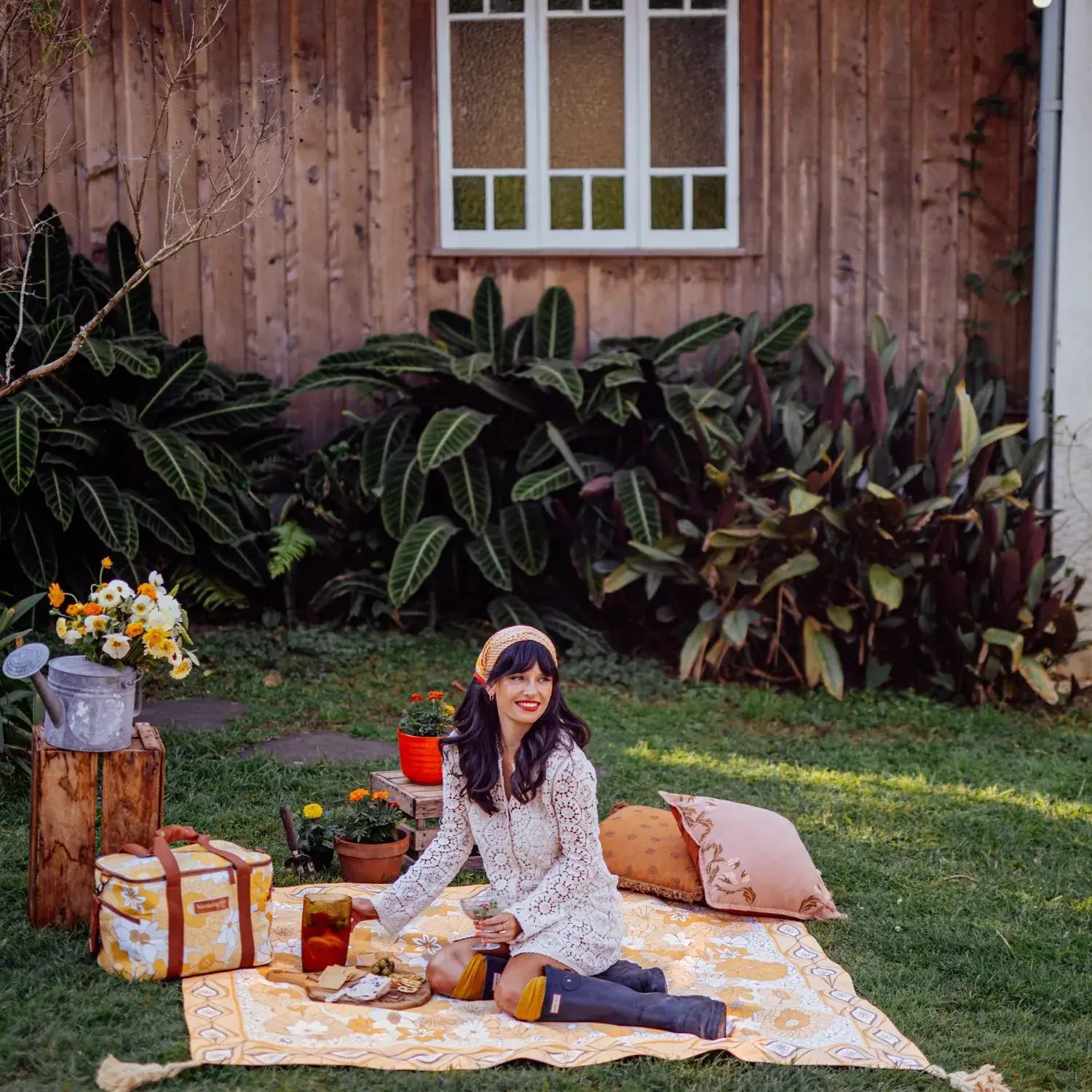 Lola Picnic Rug - Honey by Wandering Folk