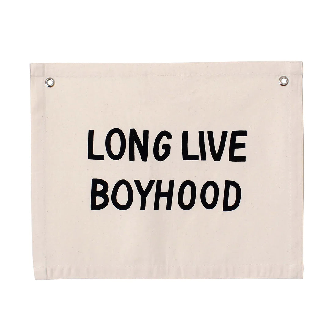 Imani Collective &quot;Long Live Boyhood&quot; Canvas Wall Banner - Quote Wall Banner for Kids Bedroom or Nursery Decor