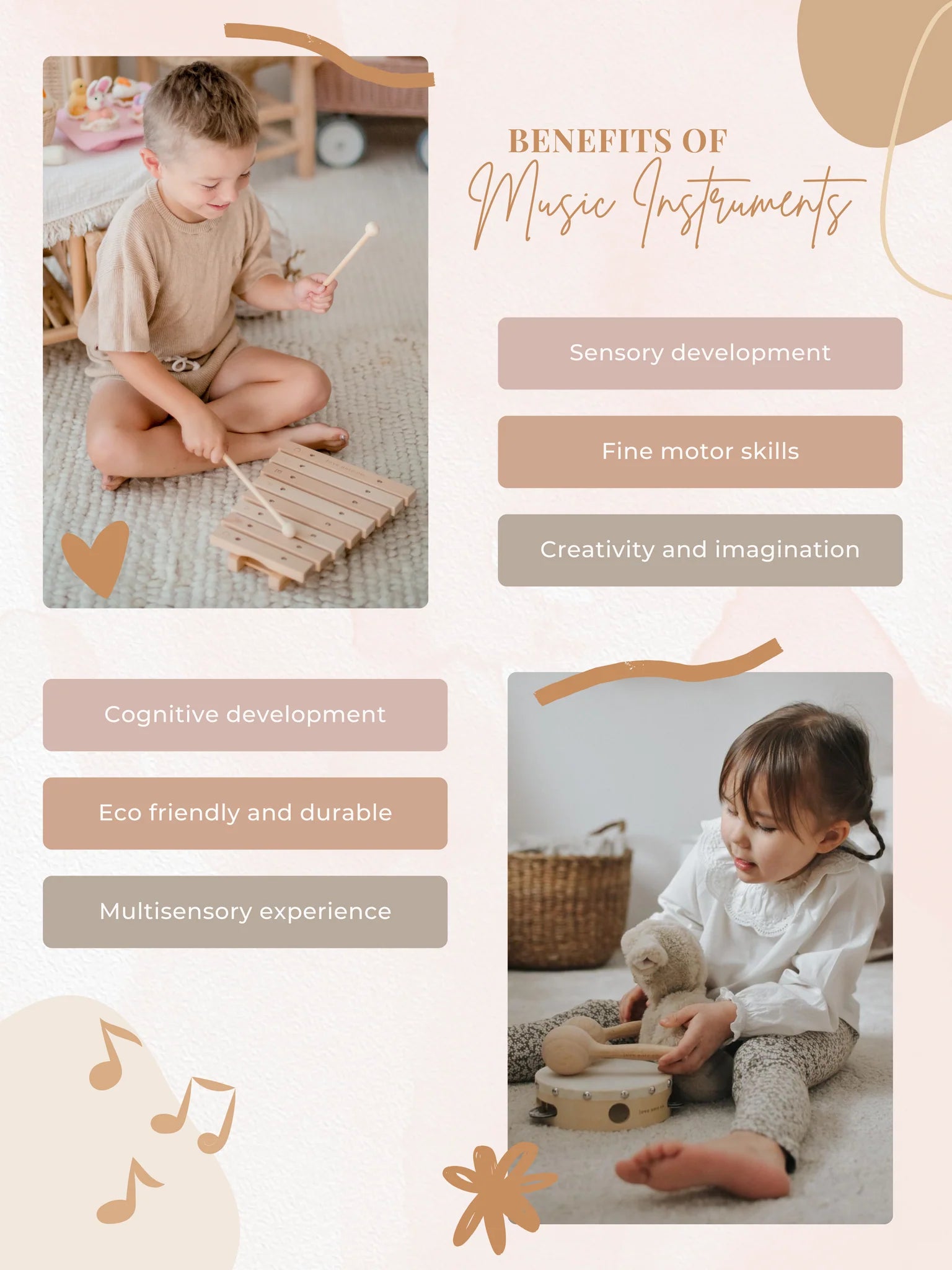 Maracas by Love Note Co - Musical instruments for Kids