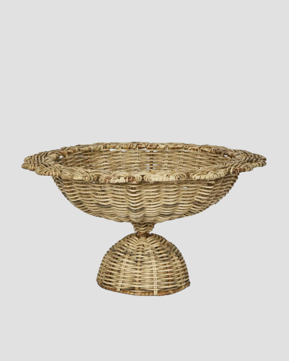 Lucy Rattan Scallop Fruit Bowl