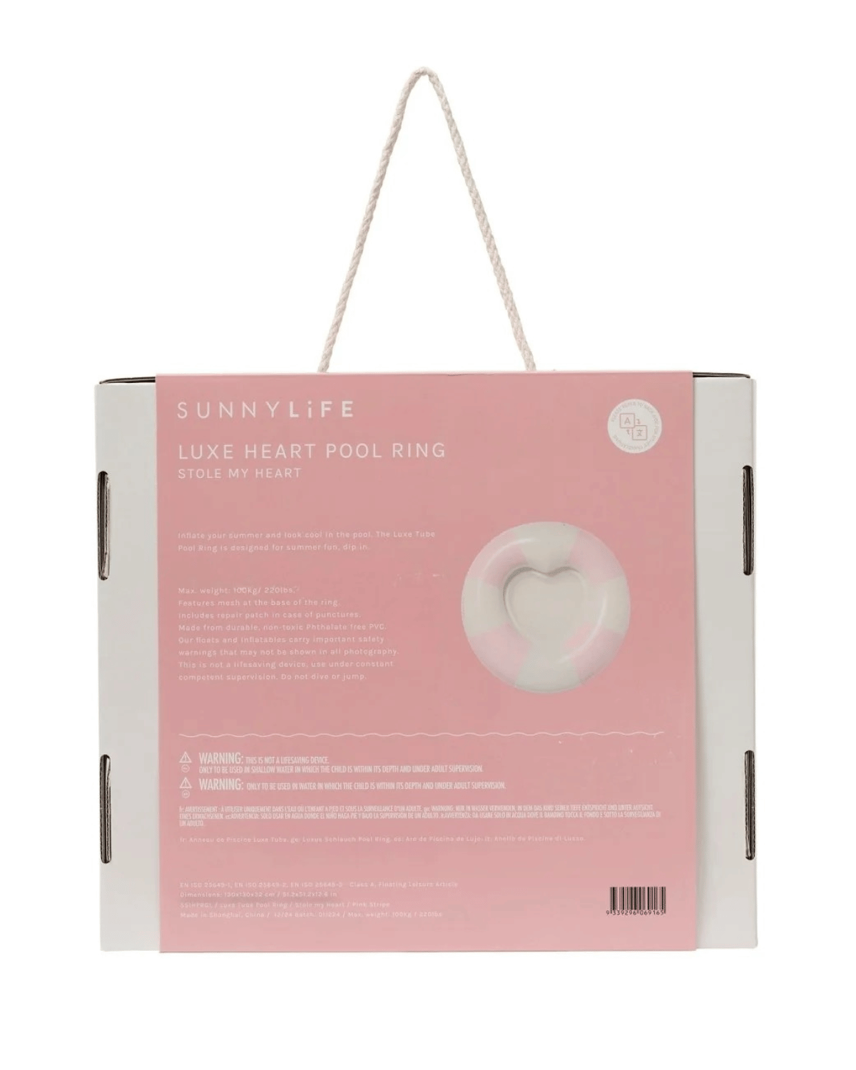 Luxe Pool Ring - Stole My Heart Pink by SUNNYLiFE 🩷
