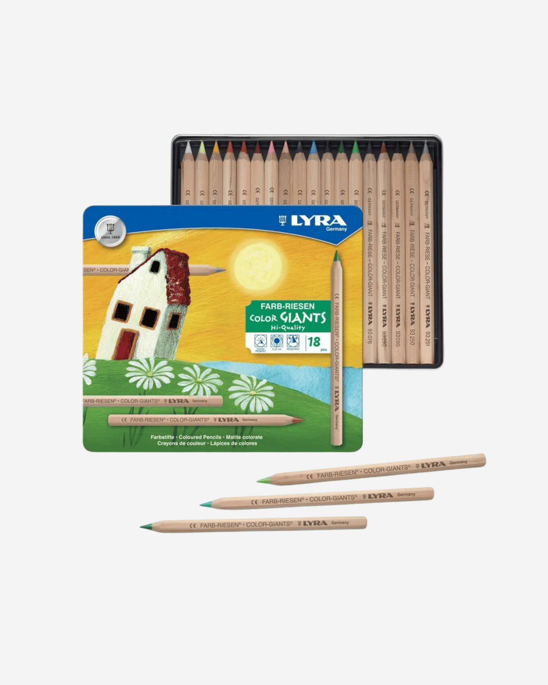 LYRA Colour Giants Pencil Set (18 in a Tin) 