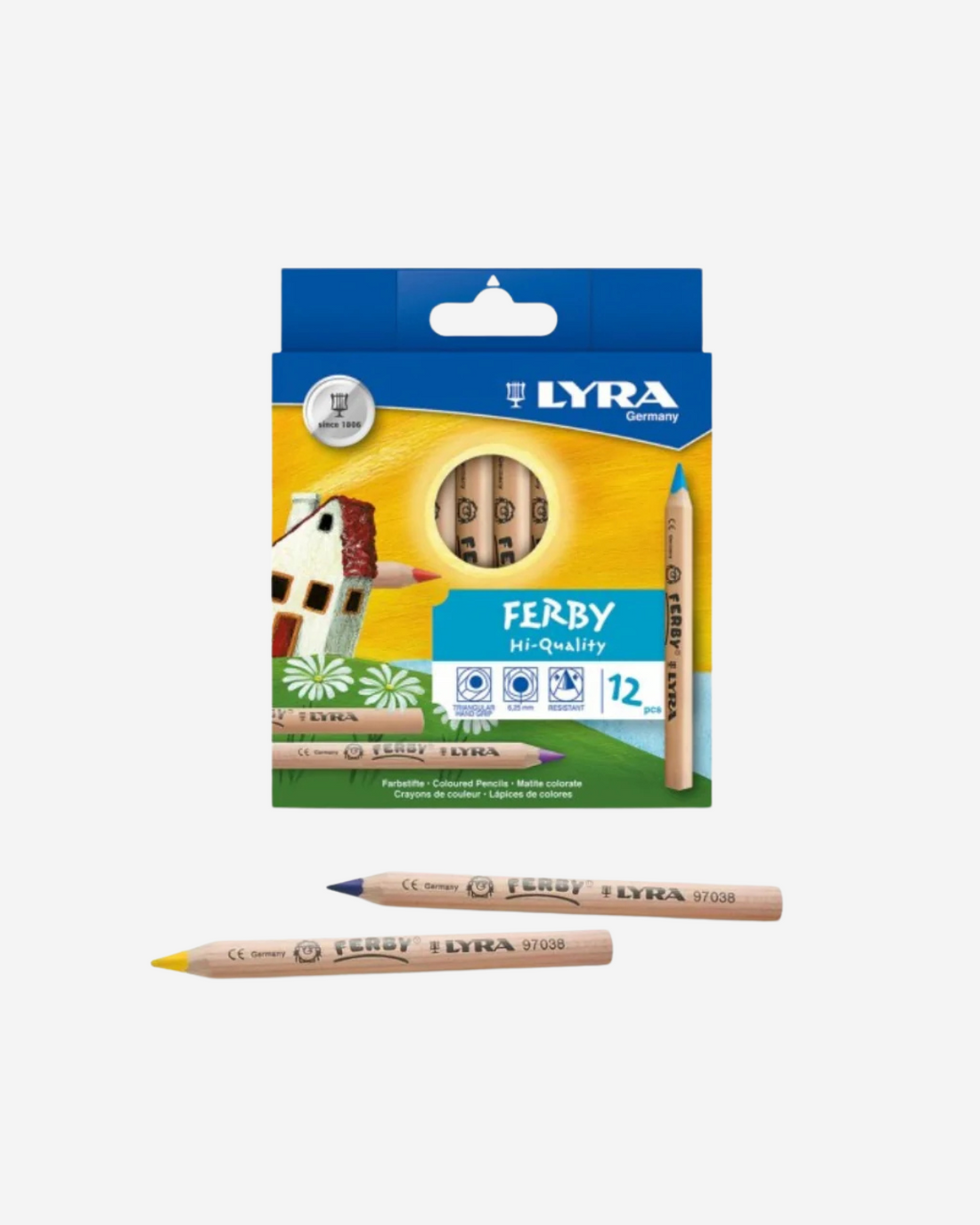 LYRA Short Ferby Unlacquered Pencils (12 pack) 