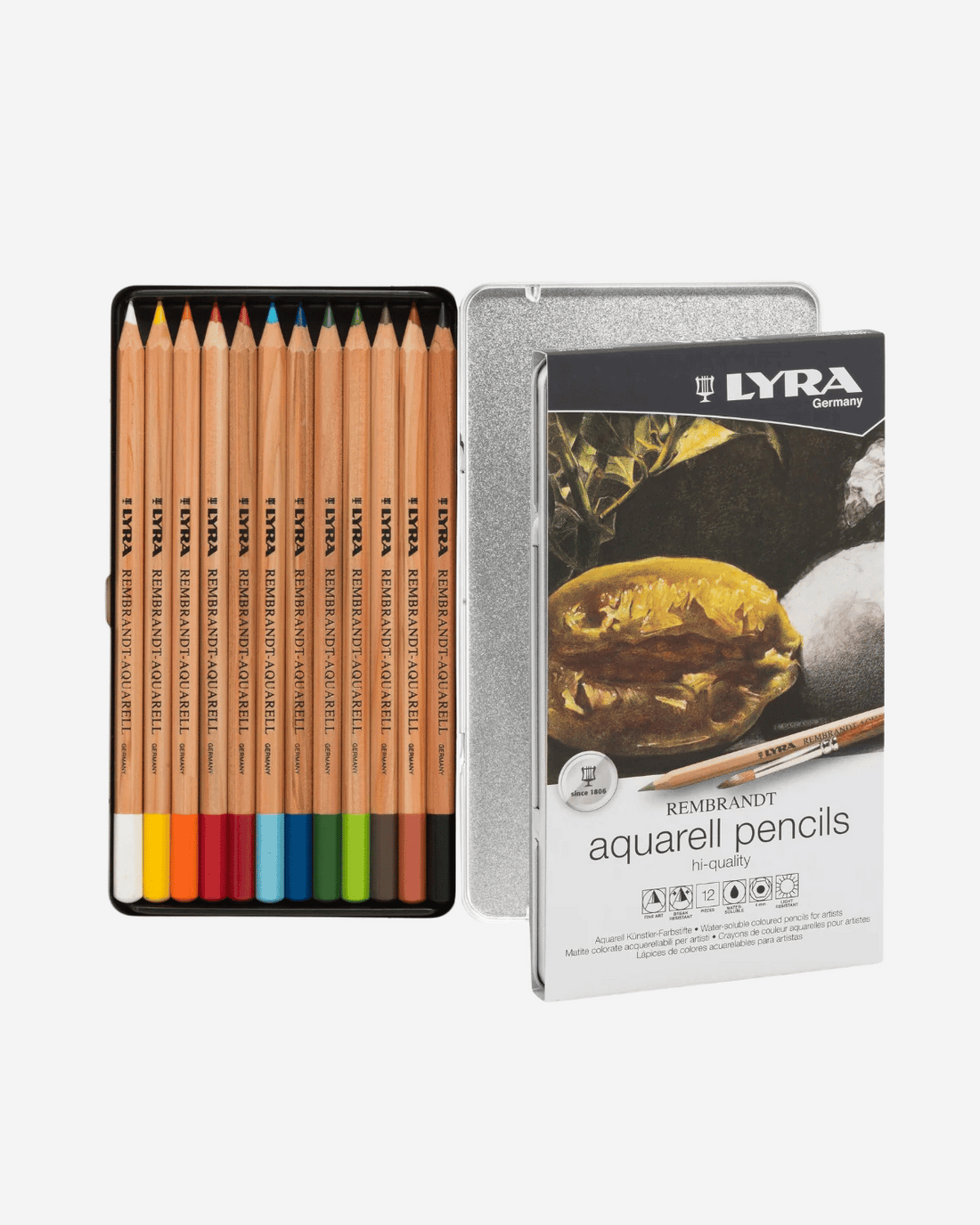 LYRA Rembrandt Aquarelle Watercolor Pencils (12 Colours) 