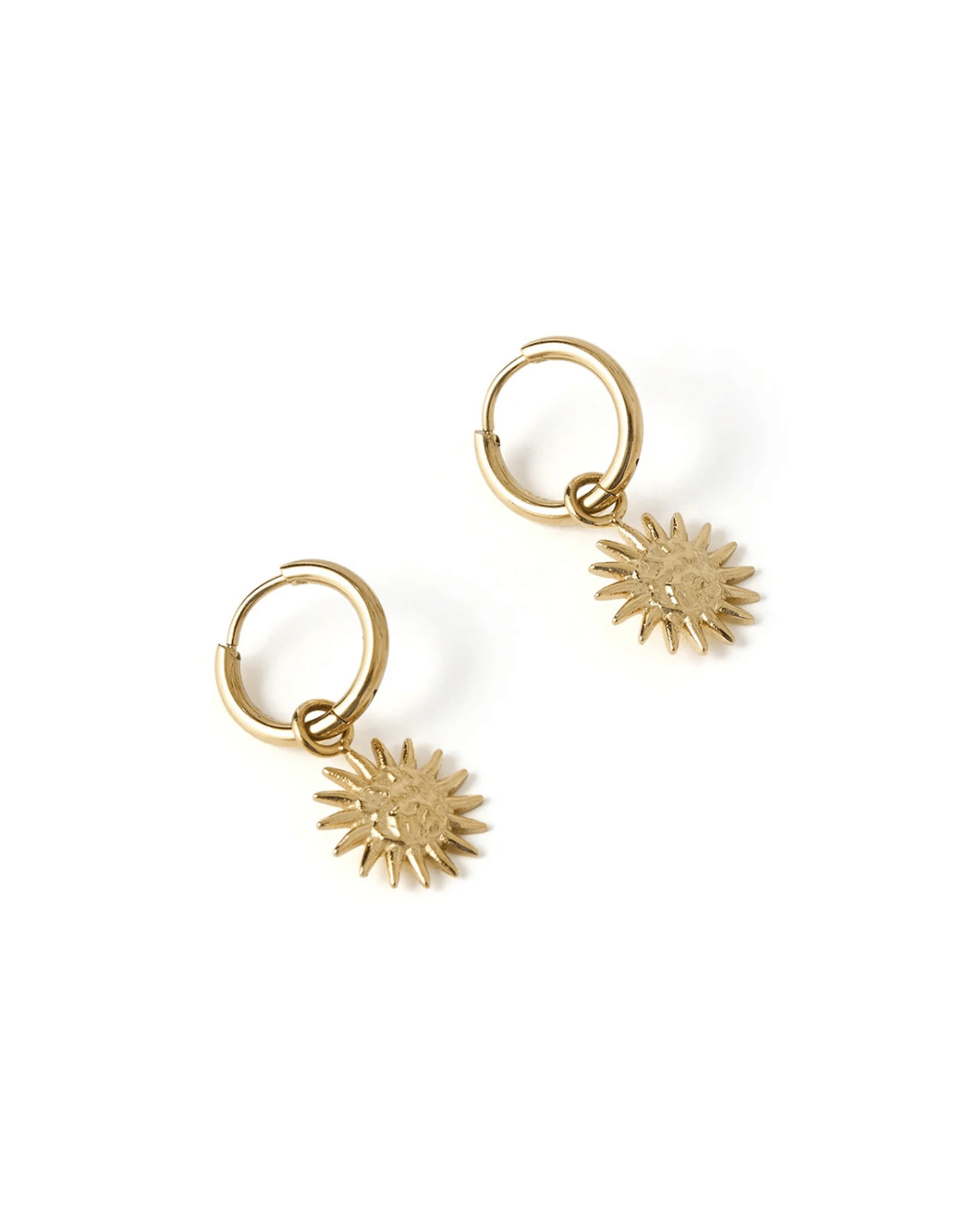 Magnolia Gold Charm Earrings by Arms of Eve 