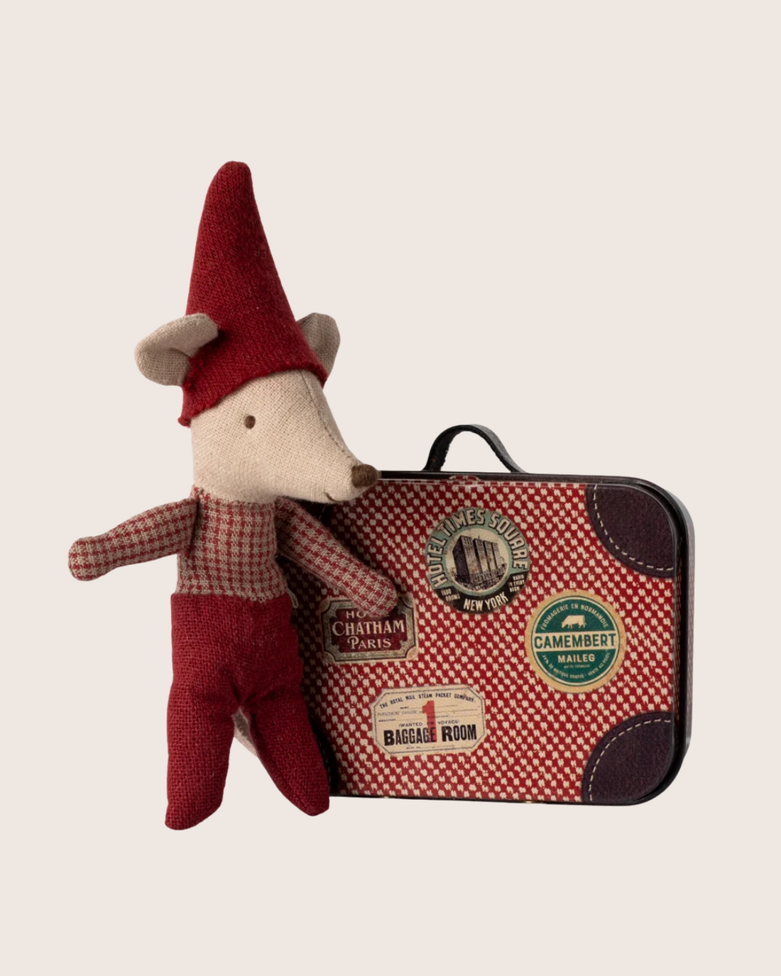 Maileg Christmas Mouse Baby in Suitcase 