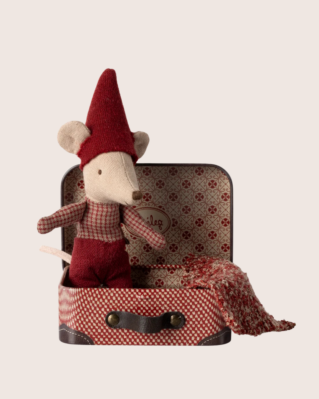 Maileg Christmas Mouse Baby in Suitcase 