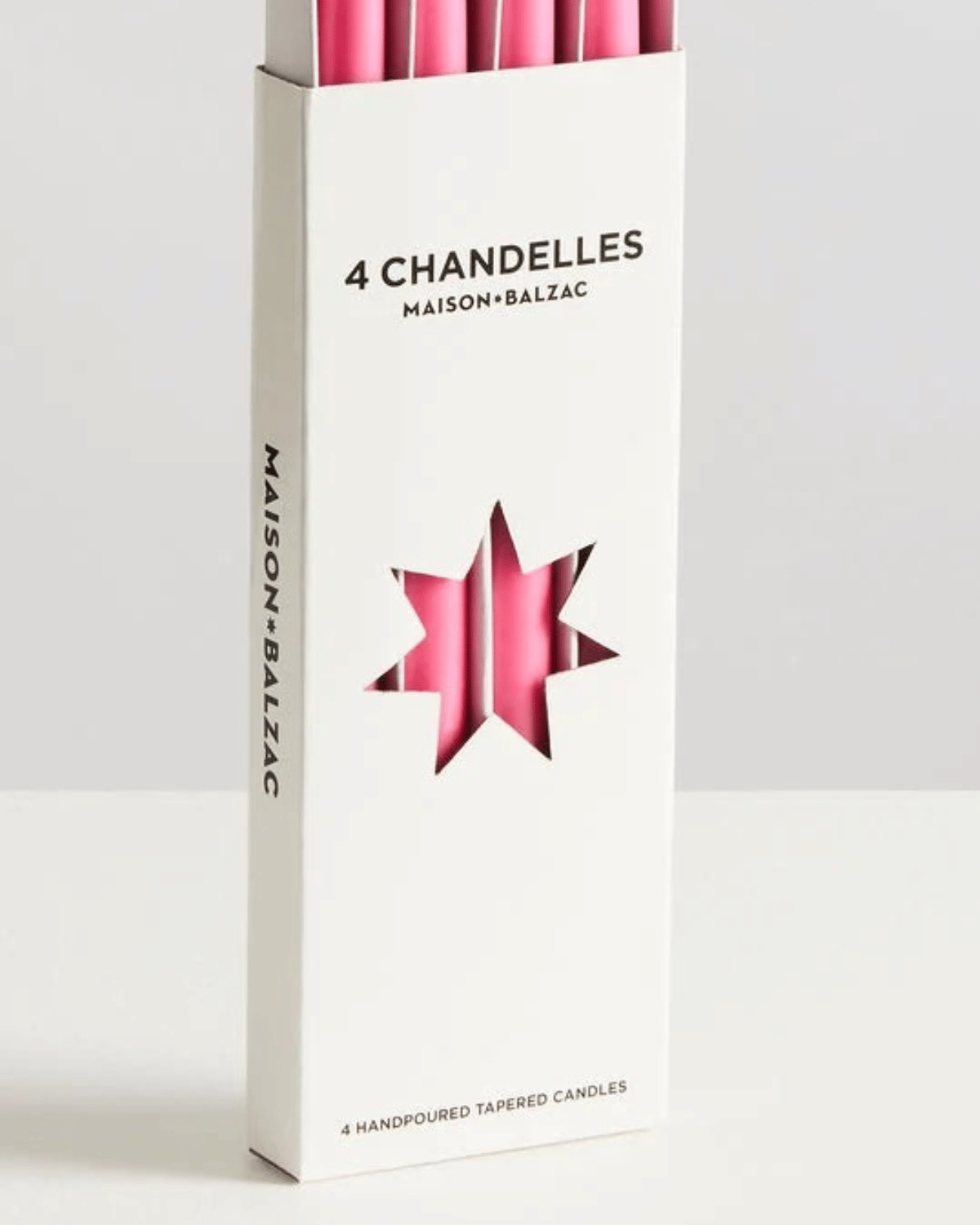 MAISON BALZAC ❘ 4 Chandelles - Very Pink