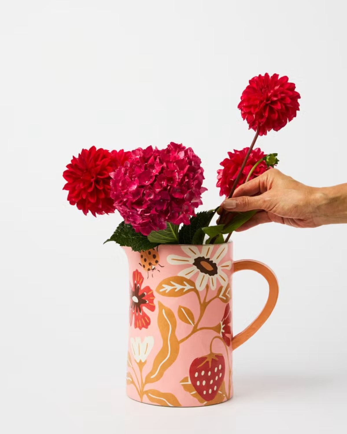 Meadow Jug Pink by Jones &amp; Co