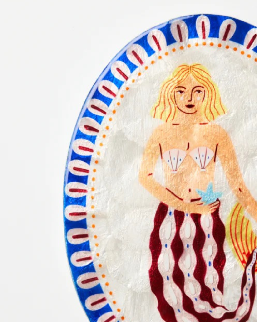 Mermaid Coral Cowrie Wall Tile by Jones &amp; Co 🧜