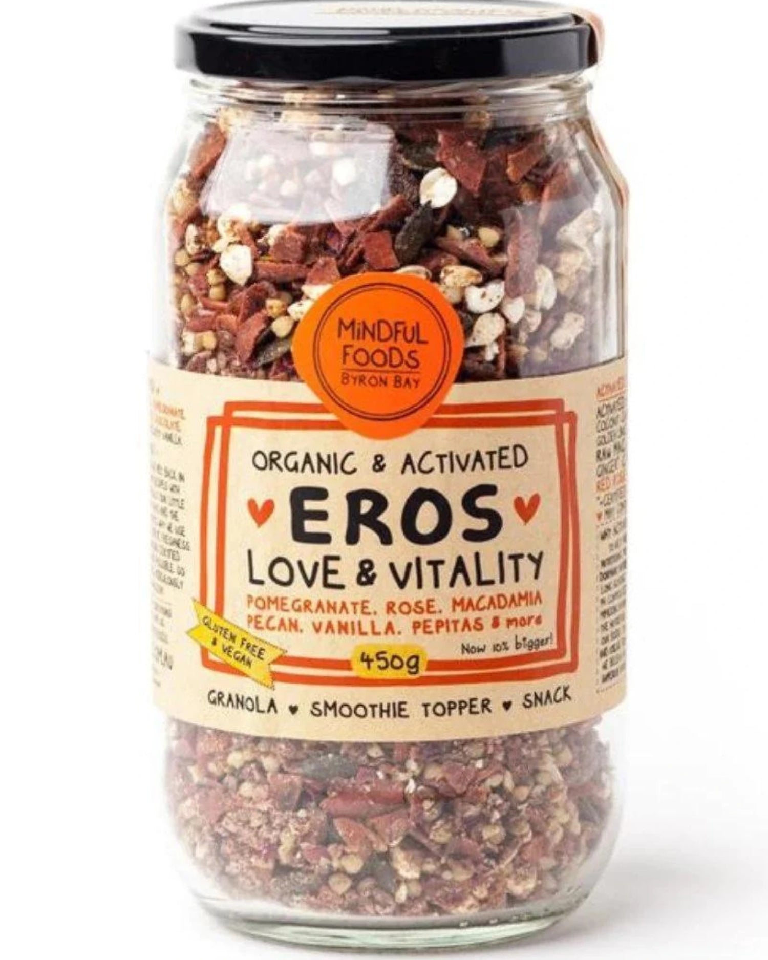  Eros Love &amp; Vitality - Organic &amp; Activated by Mindful Foods (400g) 🌸