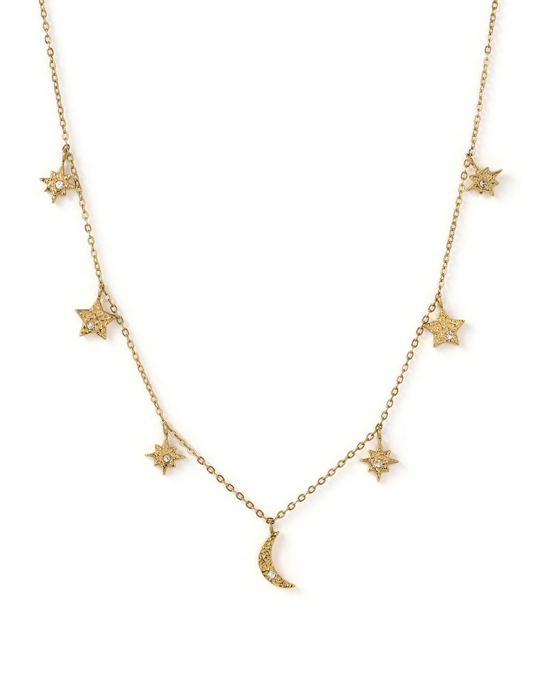 Moondust Gold Charm Necklace by Arms of Eve 