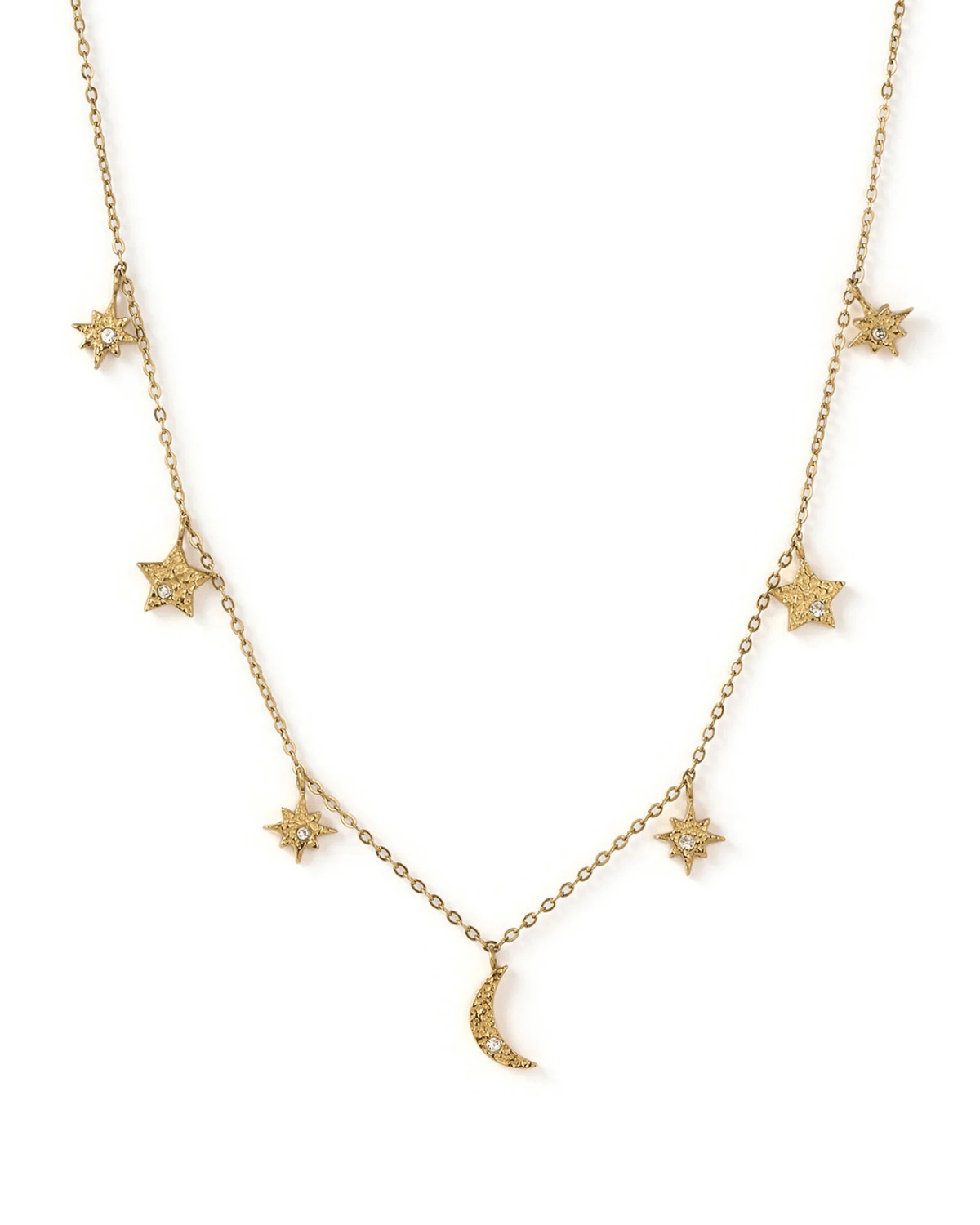 Moondust Gold Charm Necklace by Arms of Eve 