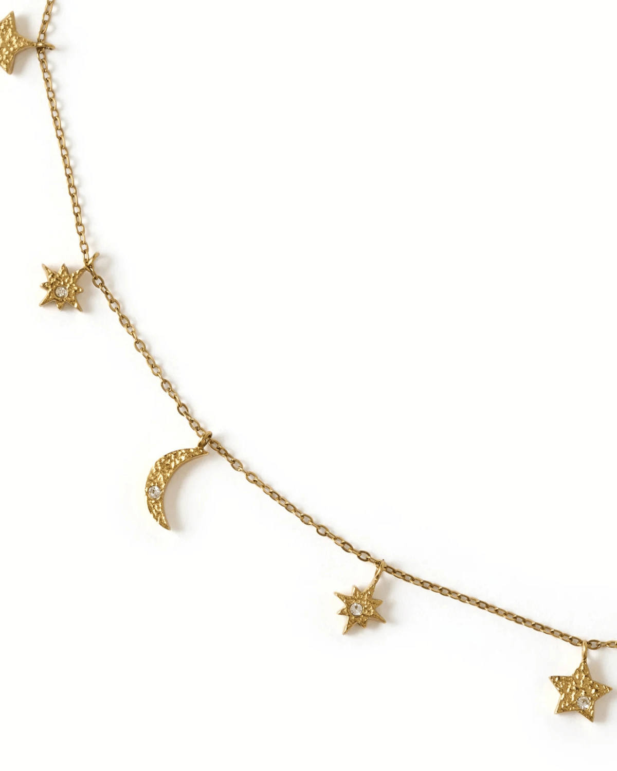 Moondust Gold Charm Necklace by Arms of Eve 