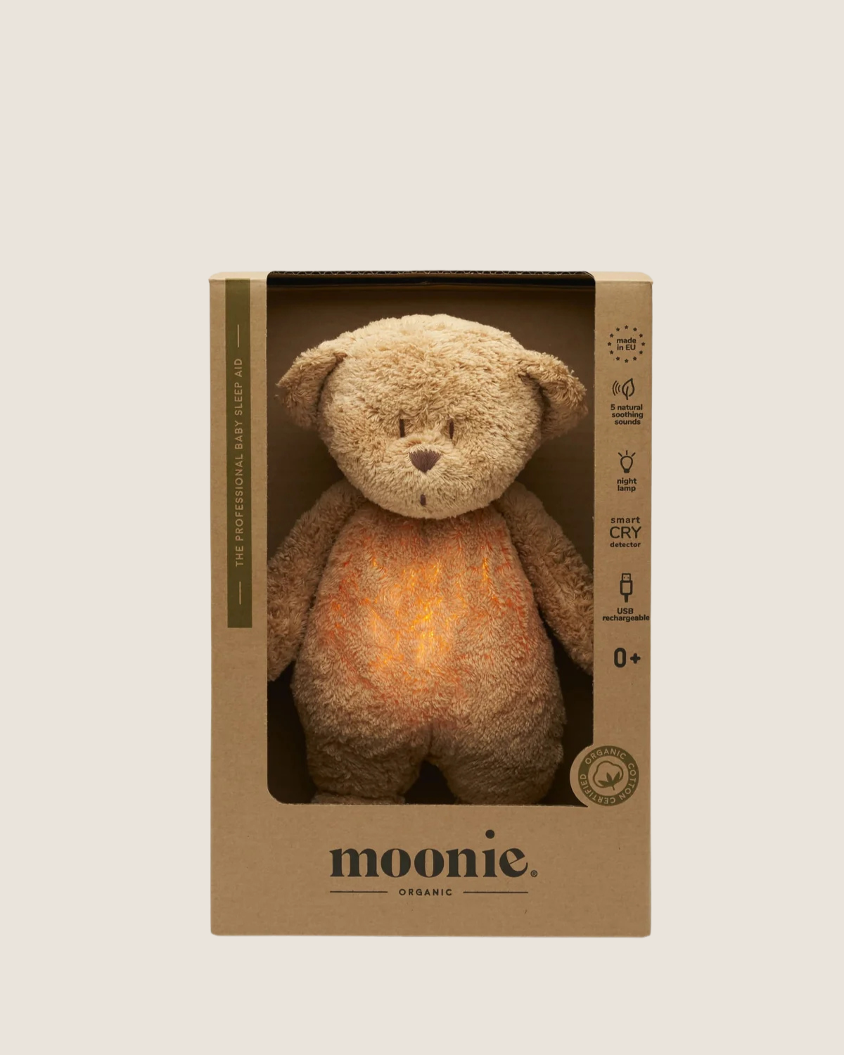 MOONIE ❘ Organic Humming Bear - Cappuccino