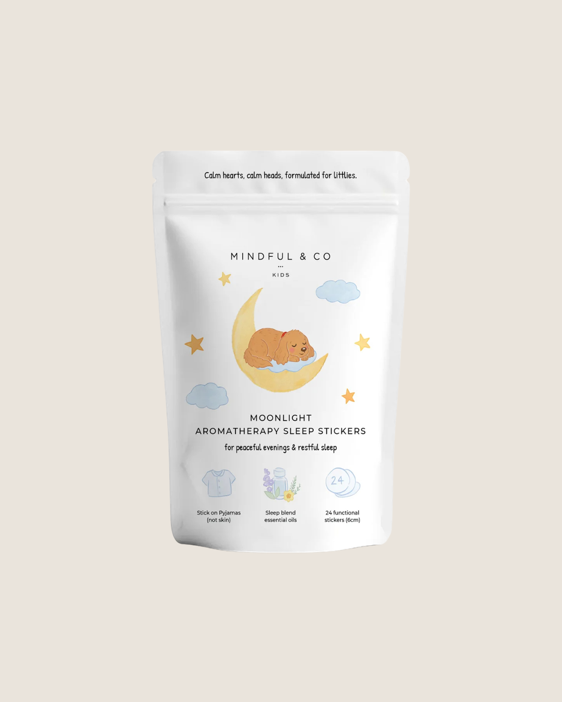 Moonlight Aromatherapy Sleep Stickers by Mindful &amp; Co Kids