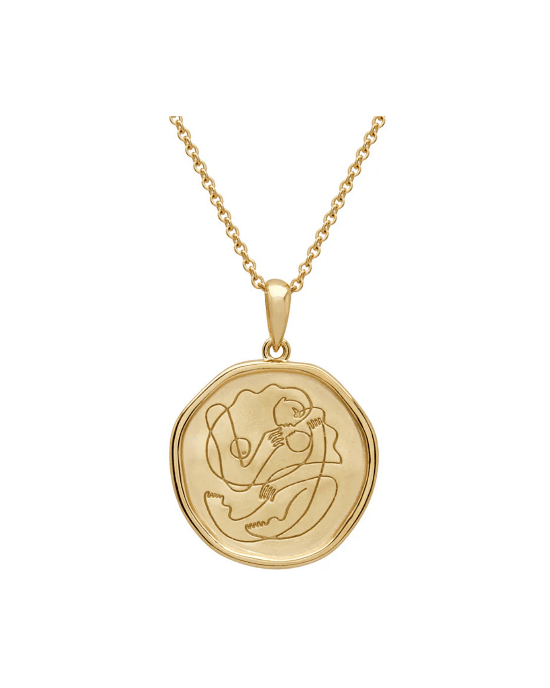 Motherhood Necklace in Gold by Murkani 