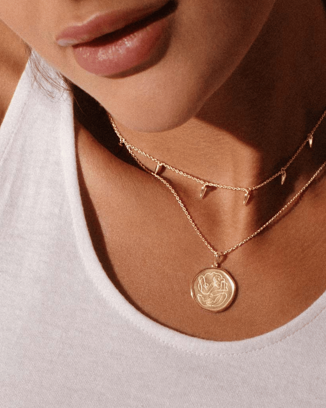 Motherhood Necklace in Gold by Murkani 