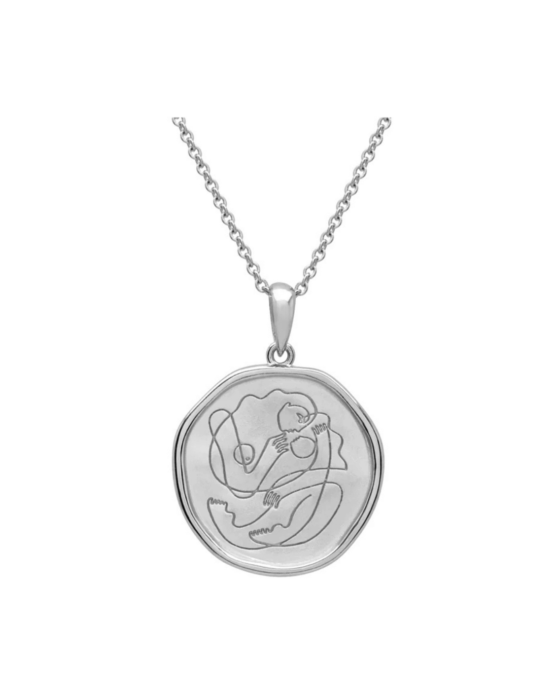 Motherhood Necklace in Silver by Murkani 