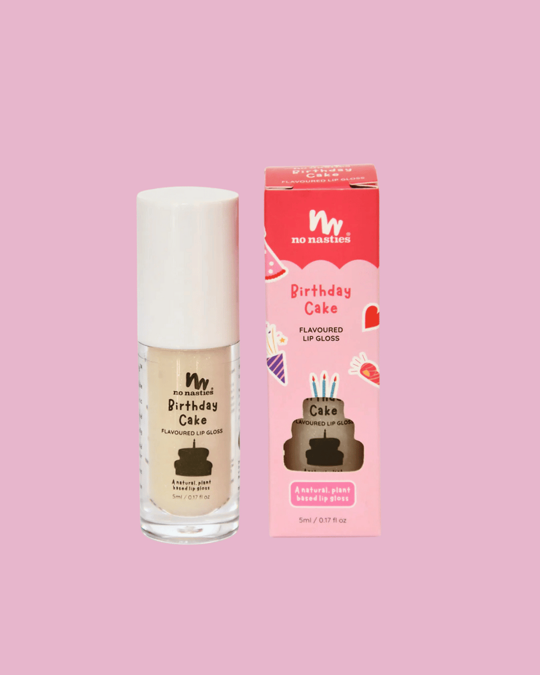 Natural Kids Lip Gloss - Birthday Cake No Nasties 