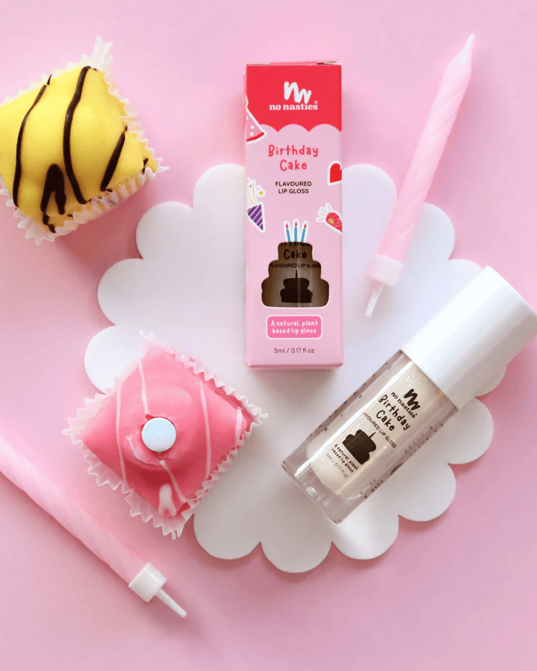 Natural Kids Lip Gloss - Birthday Cake No Nasties 
