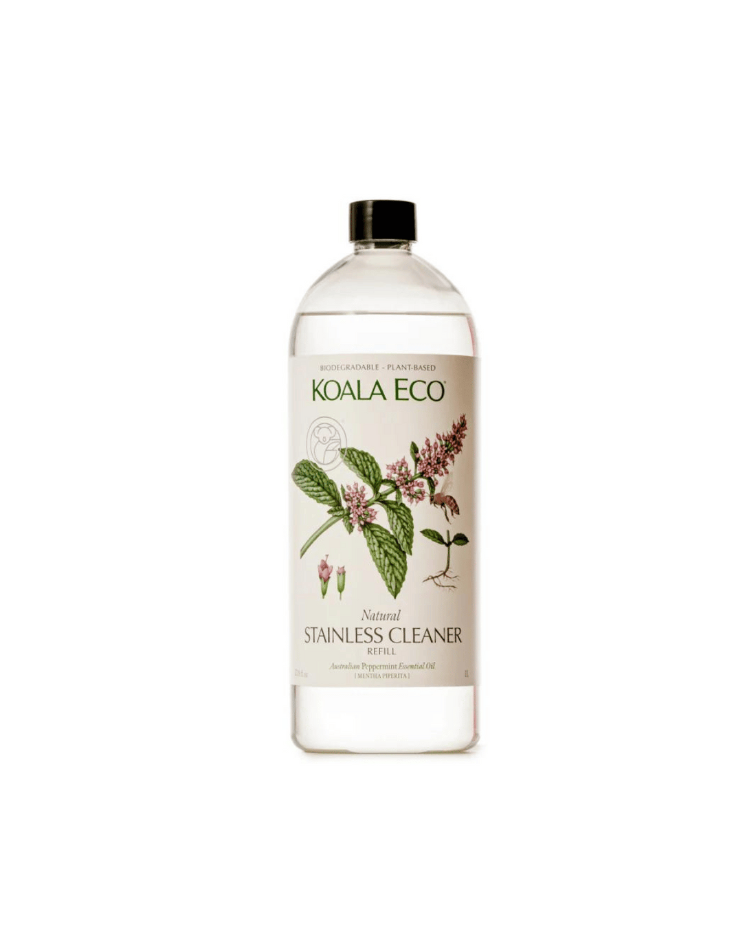 Natural Stainless Steel Cleaner by Koala Eco- Peppermint (1L Refill)