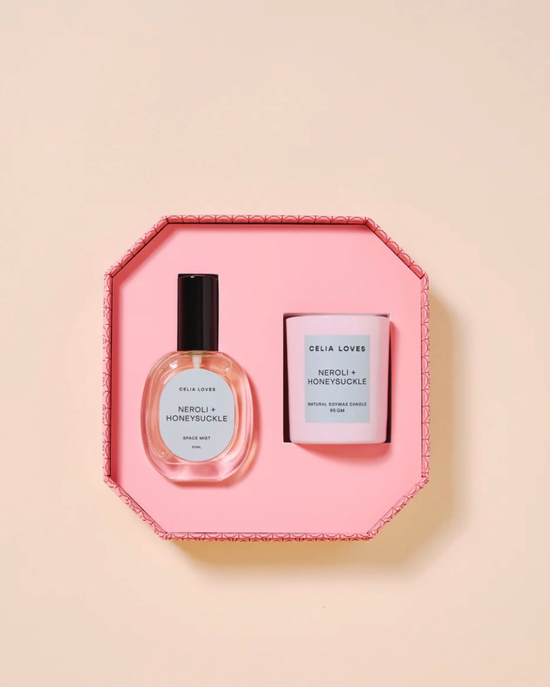 Celia Loves Neroli &amp;amp; Honeysuckle - Candle &amp; Room Spray Duo Set 
