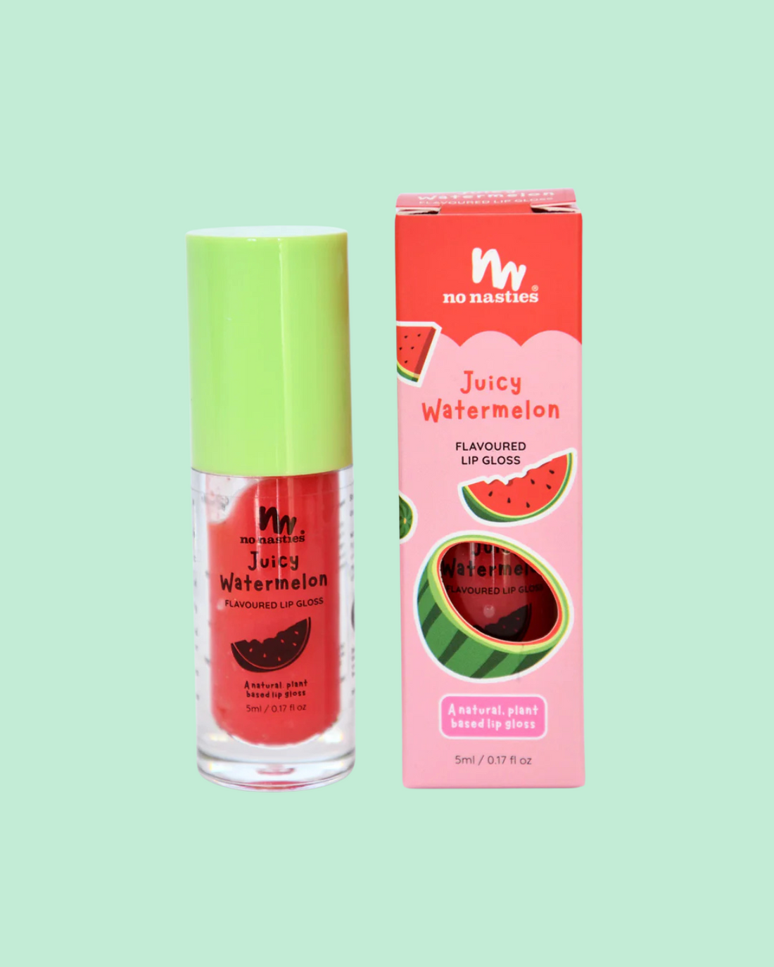 Natural Kids Lip Gloss Wands - Juicy Watermelon by No Nasties