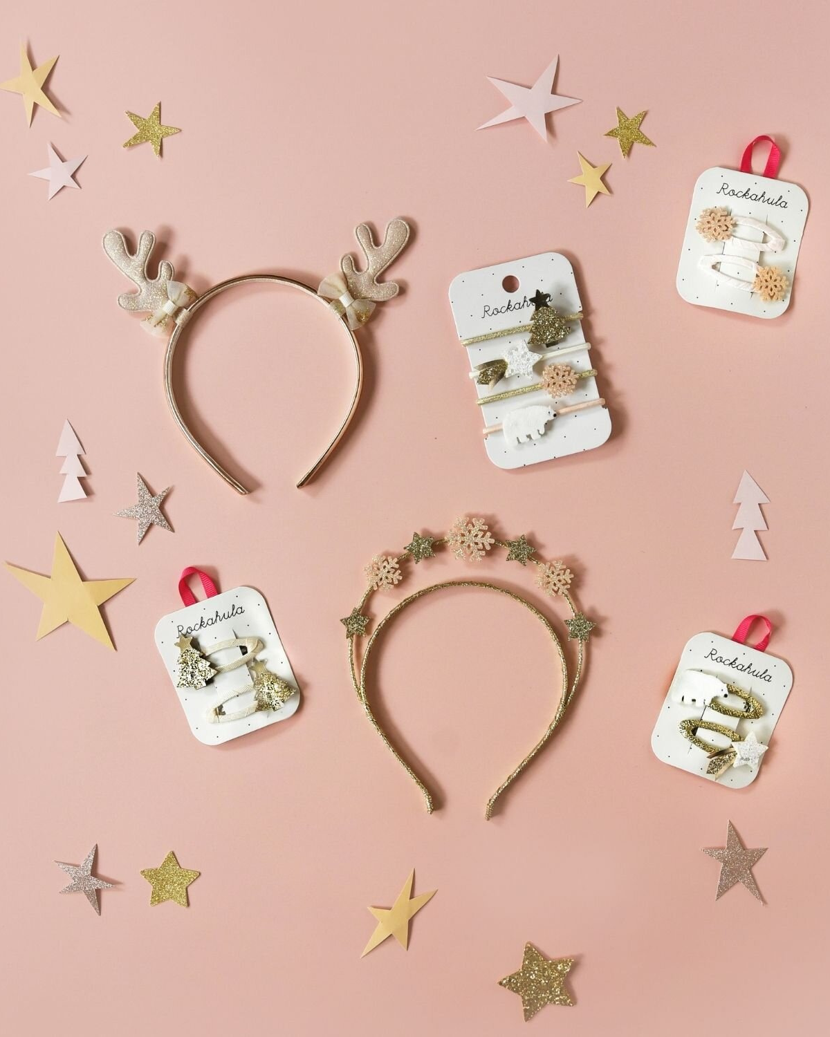 North Pole Christmas Tree Hair Clips by Rockahula Kids 