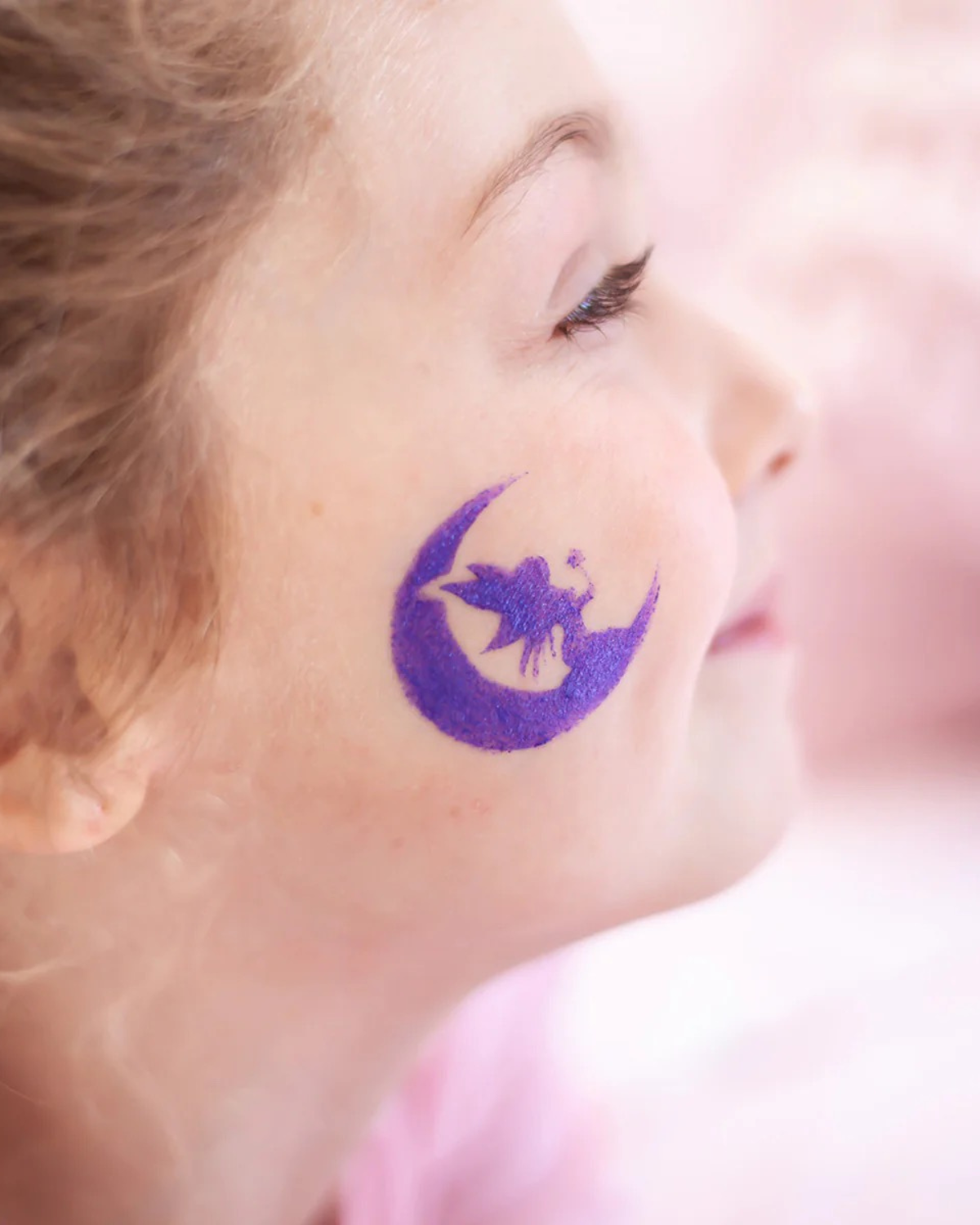 Oh Flossy Reusable Adhesive Face Paint &amp; Makeup Stencils - Purple