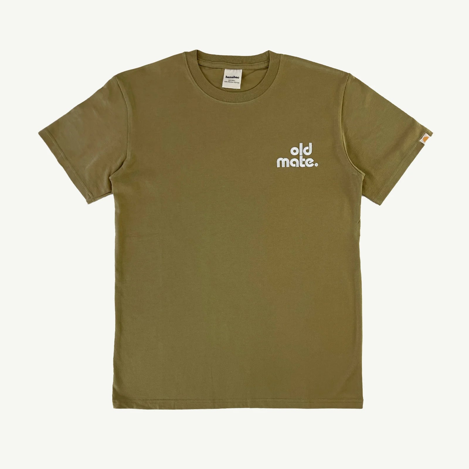 Banabae Old Mate Organic Cotton Adult Tee - Olive