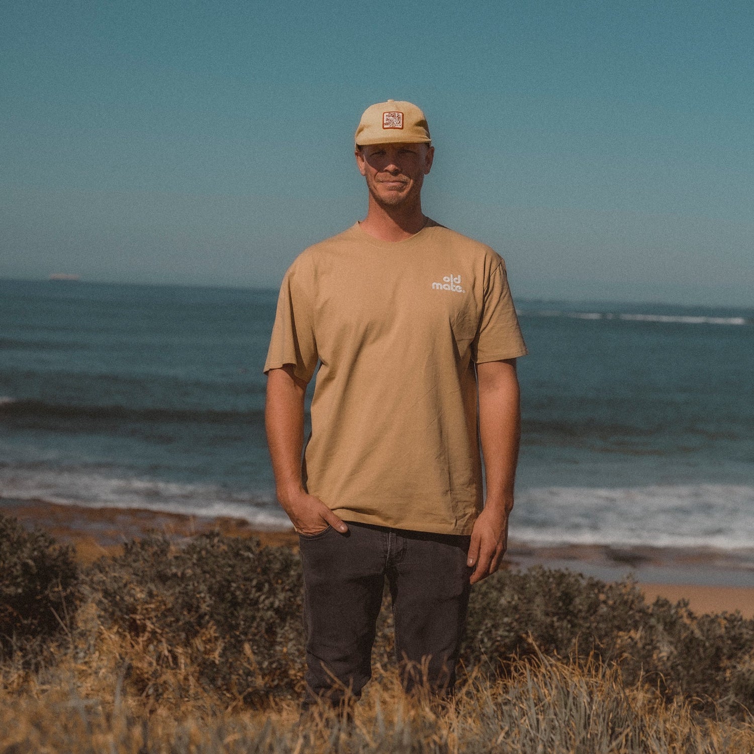 Banabae Old Mate Organic Cotton Adult Tee - Olive