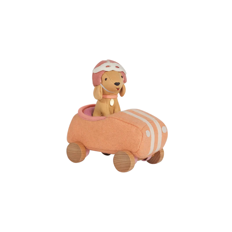 Holdie Dog-Go Racer Girl - Pink Olli Ella