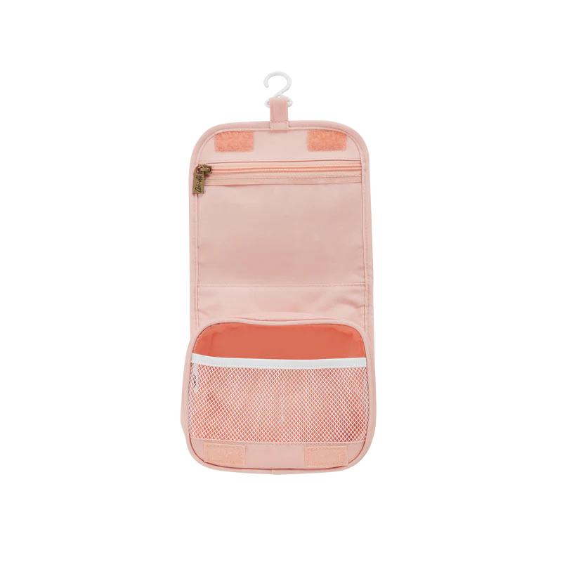 See-Ya Wash Bag by Olli Ella in Pink Daisies - Toiletry Bags for  Kids