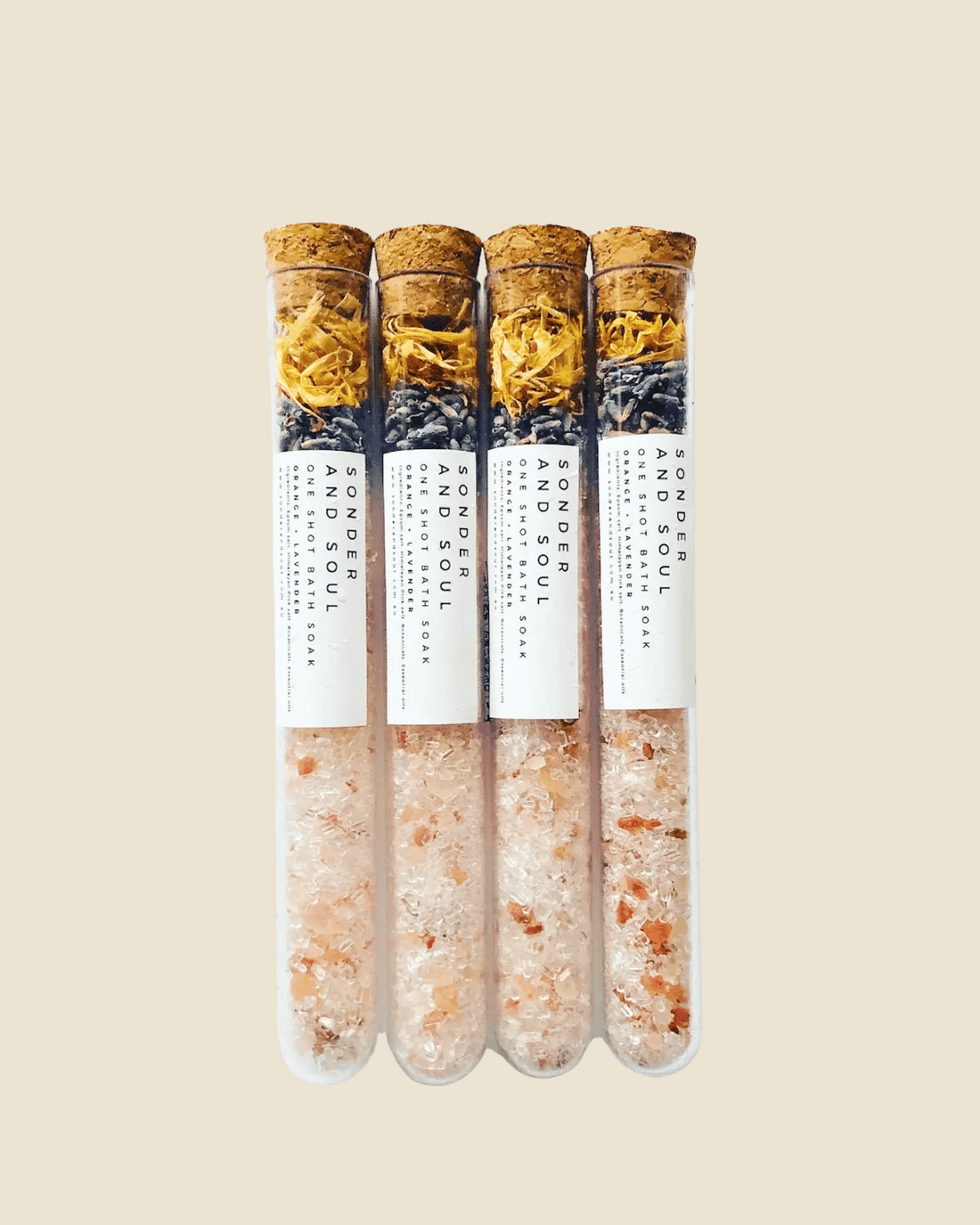 Wild Orange &amp; Lavender One Shot Bath Soak by Wonder and Soul 