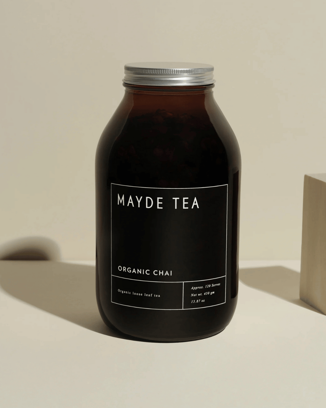 Organic Chai Tea by Mayde Tea - 120 Serve Jar