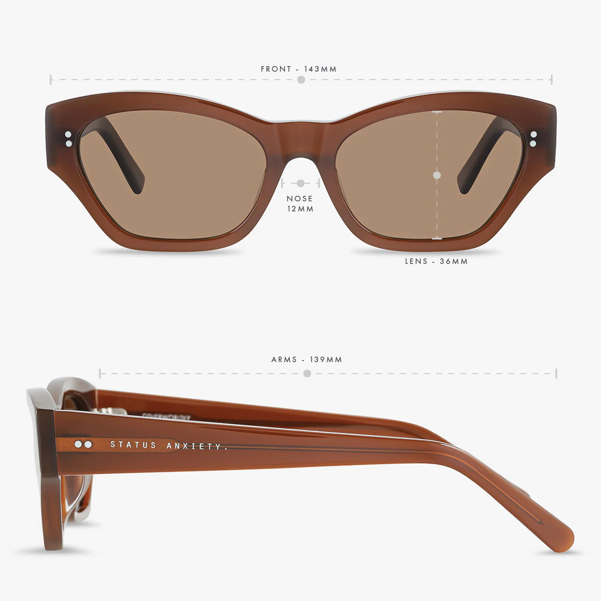 Status Anxiety Otherworldly Sunglasses in Brown