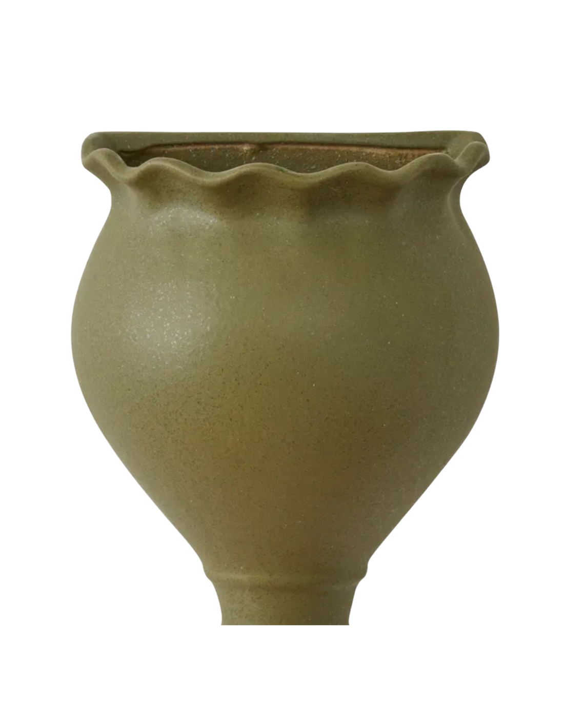 Palermo Ceramic Hanging Wall Pot - Olive 