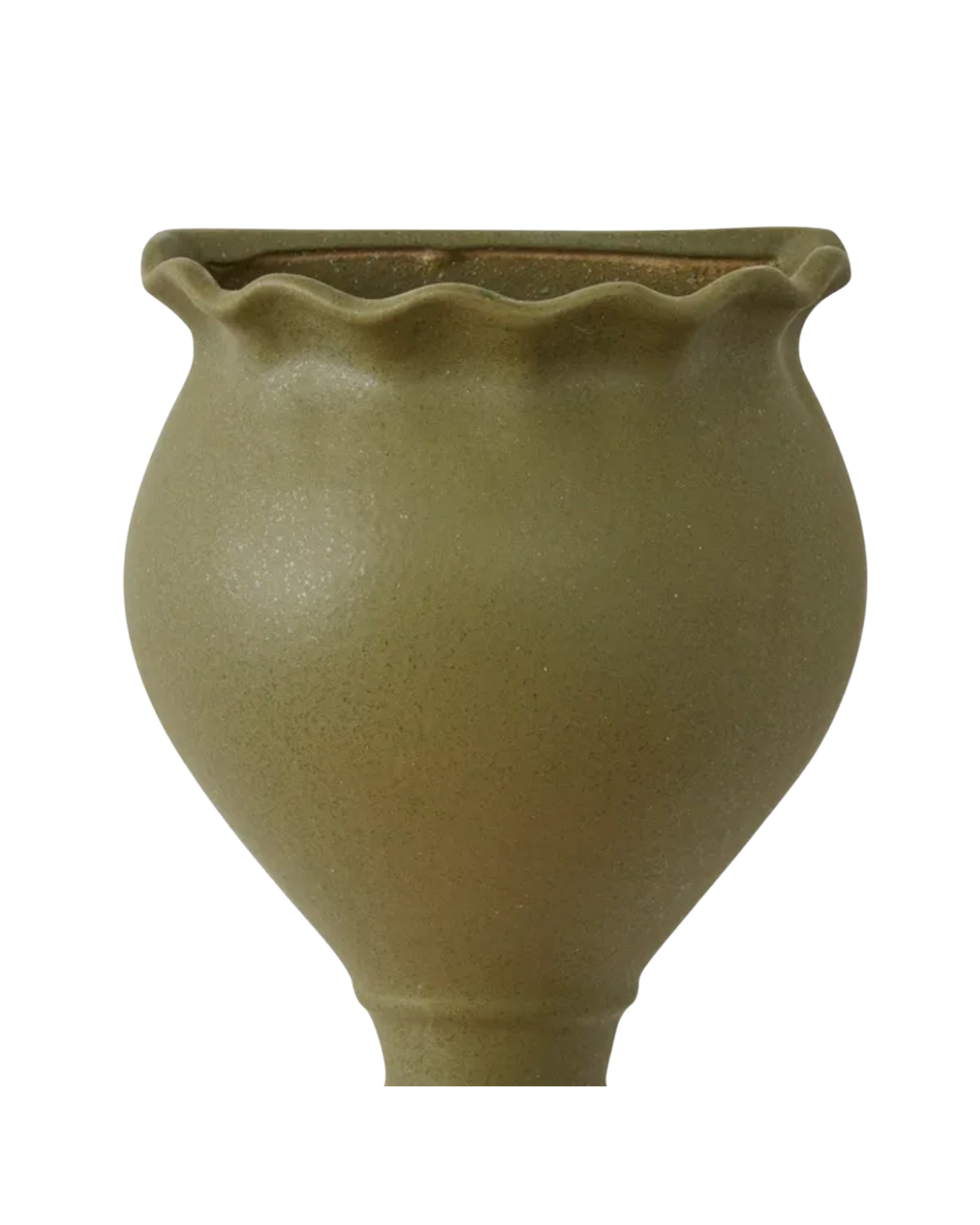 Palermo Ceramic Hanging Wall Pot - Olive 