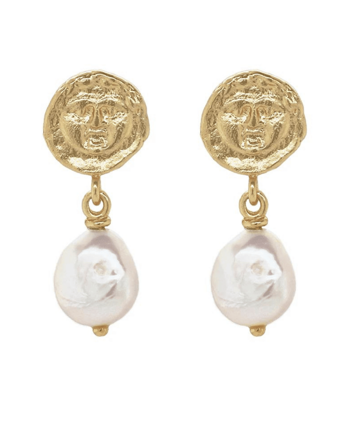Pandaia Earrings with Pearl & by Cleopatra&