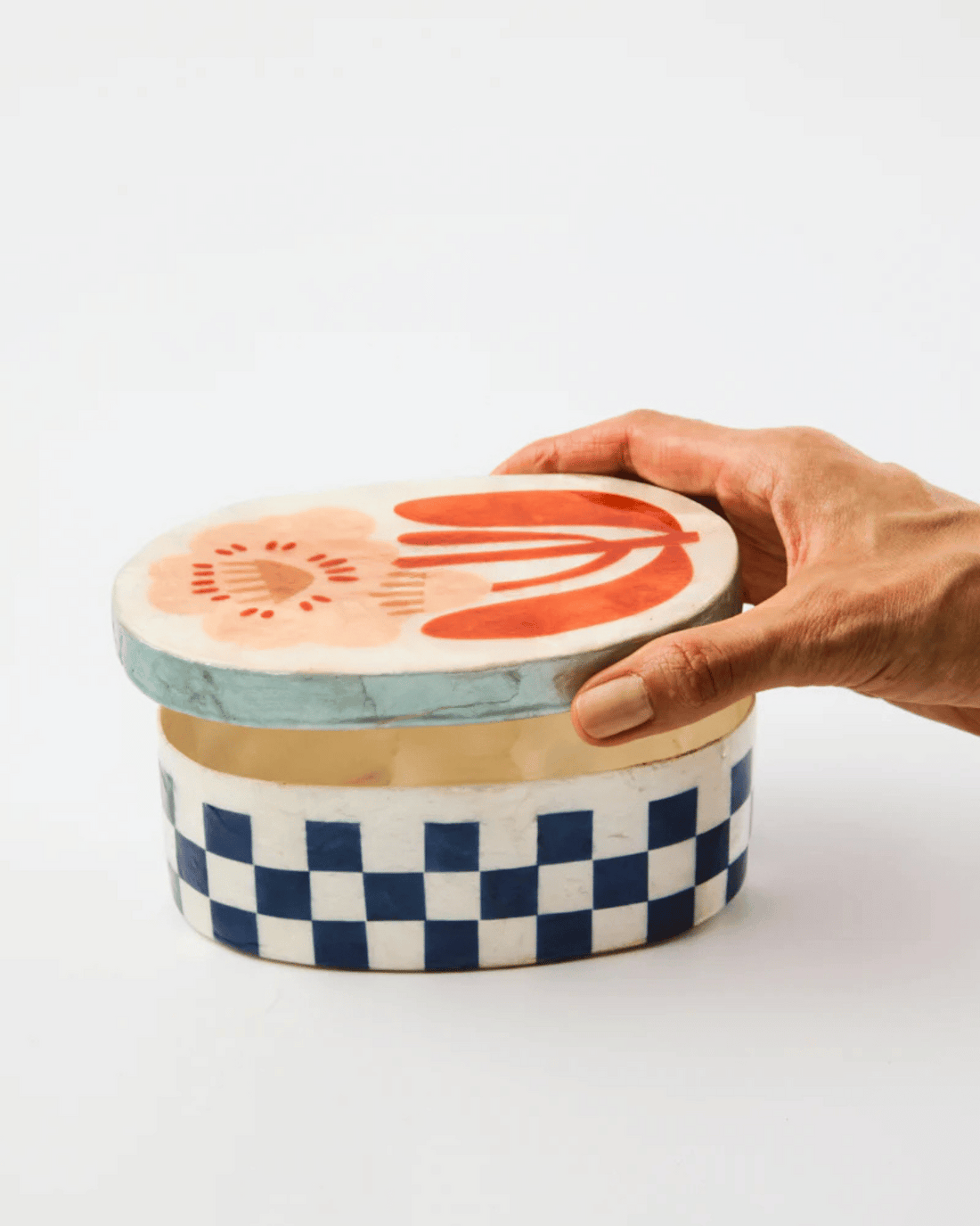 Paradis Navy Large Box by Jones & Co