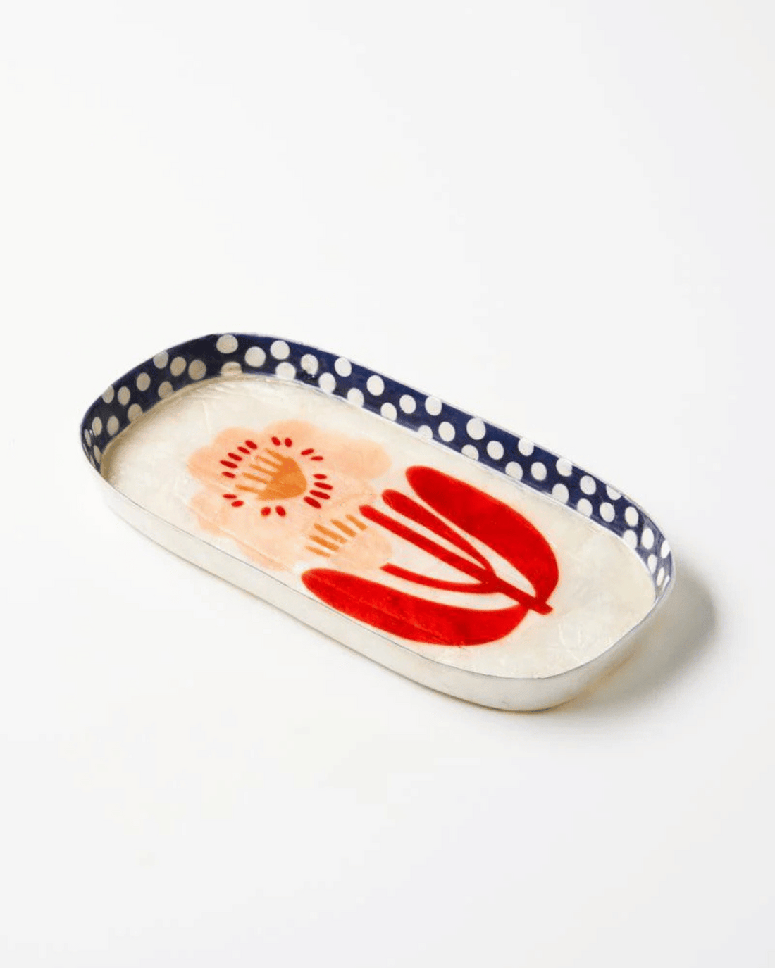 Paradis Pink Flower Tray by Jones &amp; Co
