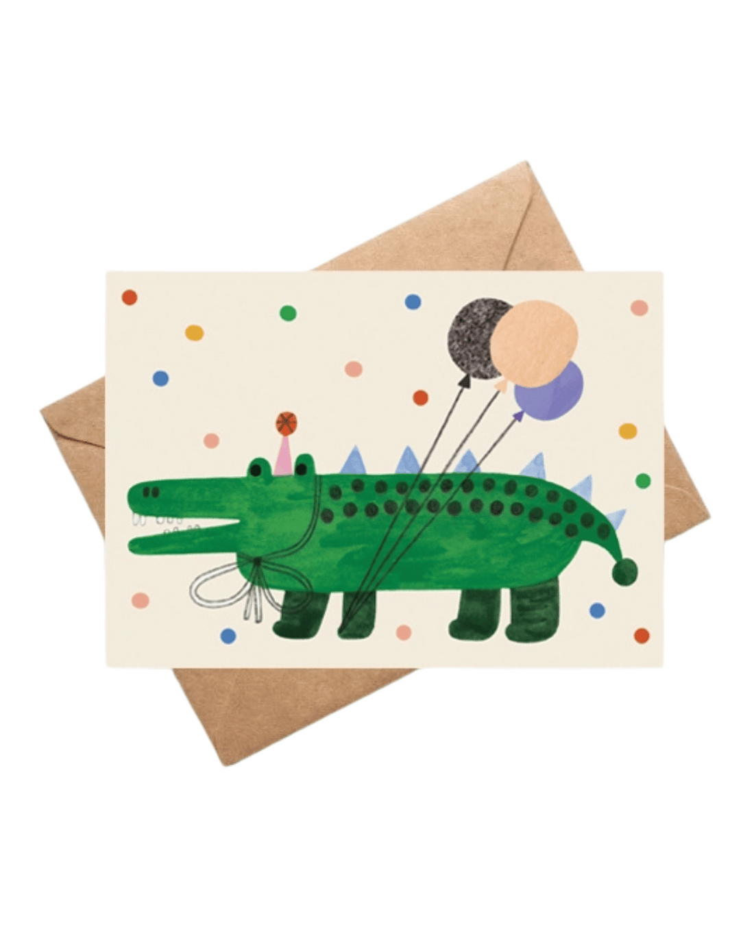 Party Alligator Card by Daria Solak Illustrations 