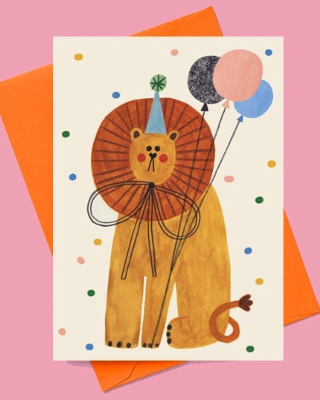 Party Lion Card by Daria Solak Illustrations