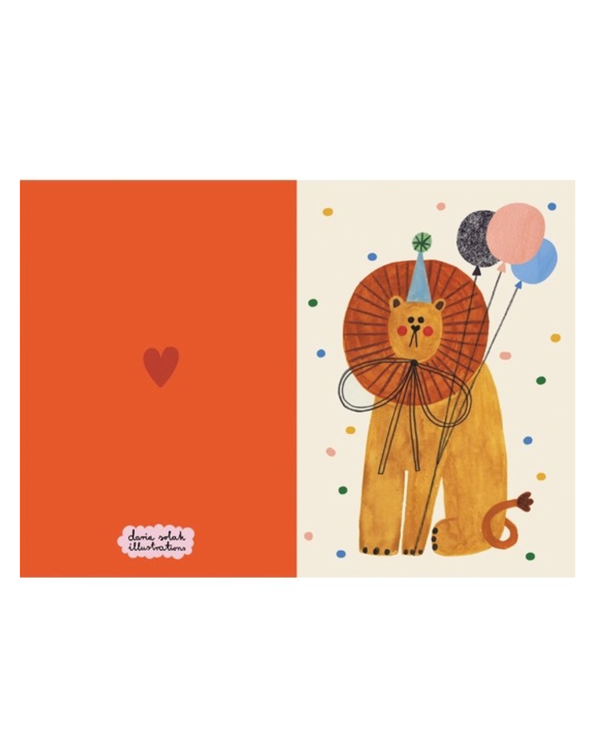 Party Lion Card by Daria Solak Illustrations
