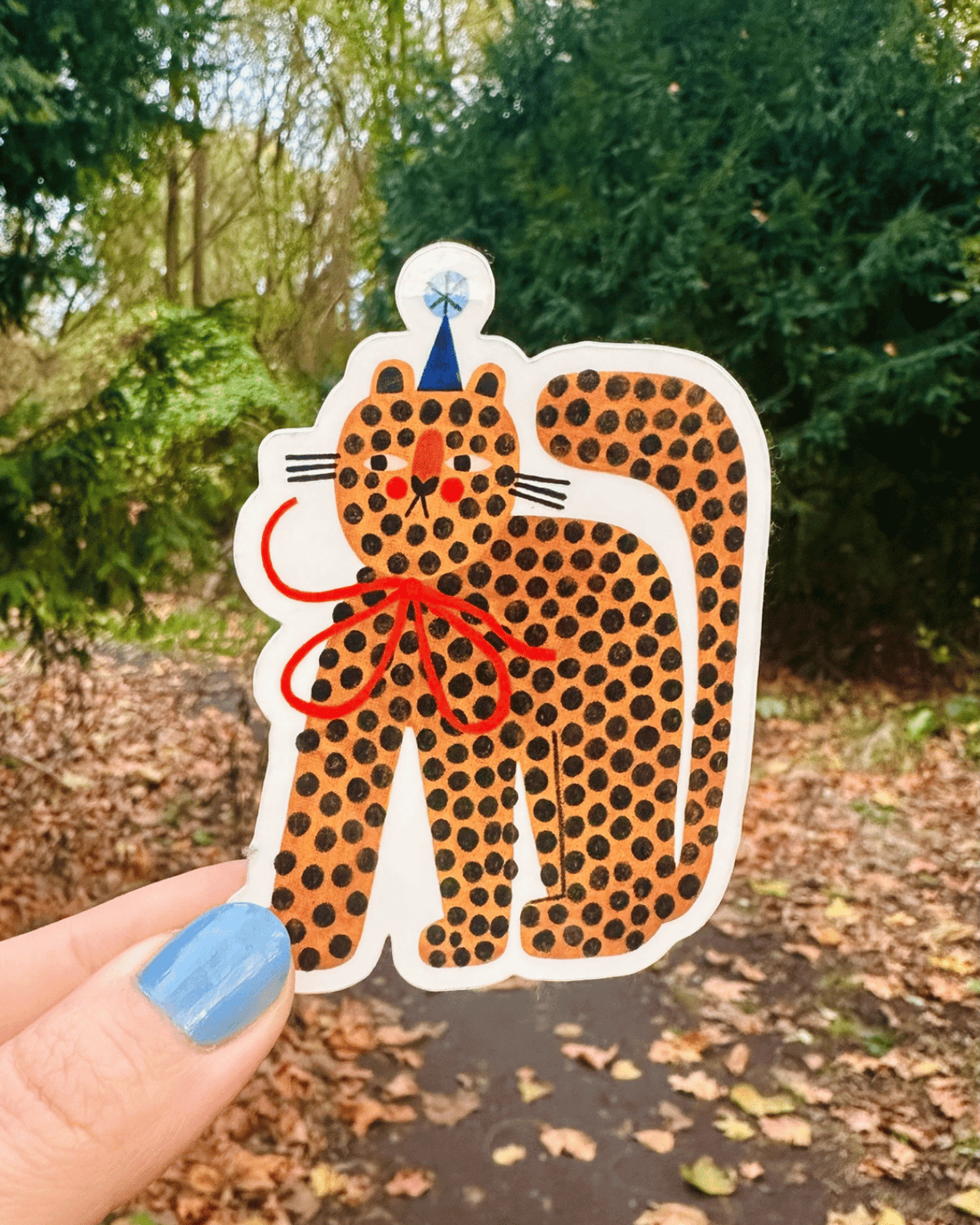 Party Tiger Sticker by Daria Solak Illustrations