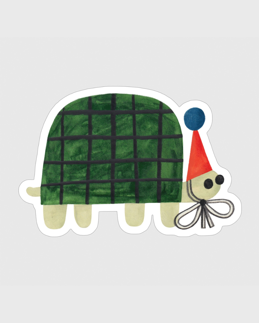 Party Turtle Sticker by Daria Solak Illustrations