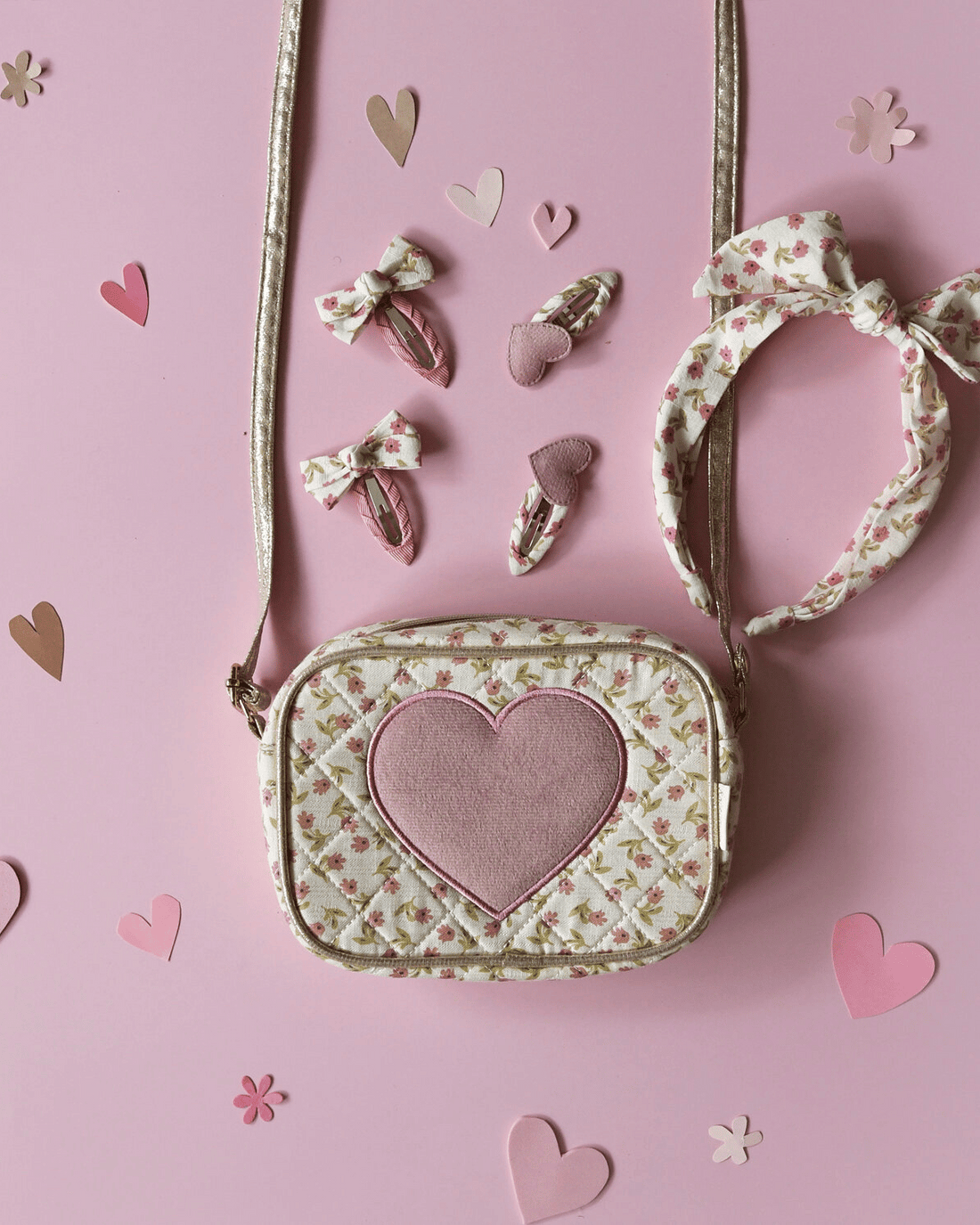 Patchwork Heart Bag by Rockahula Kids