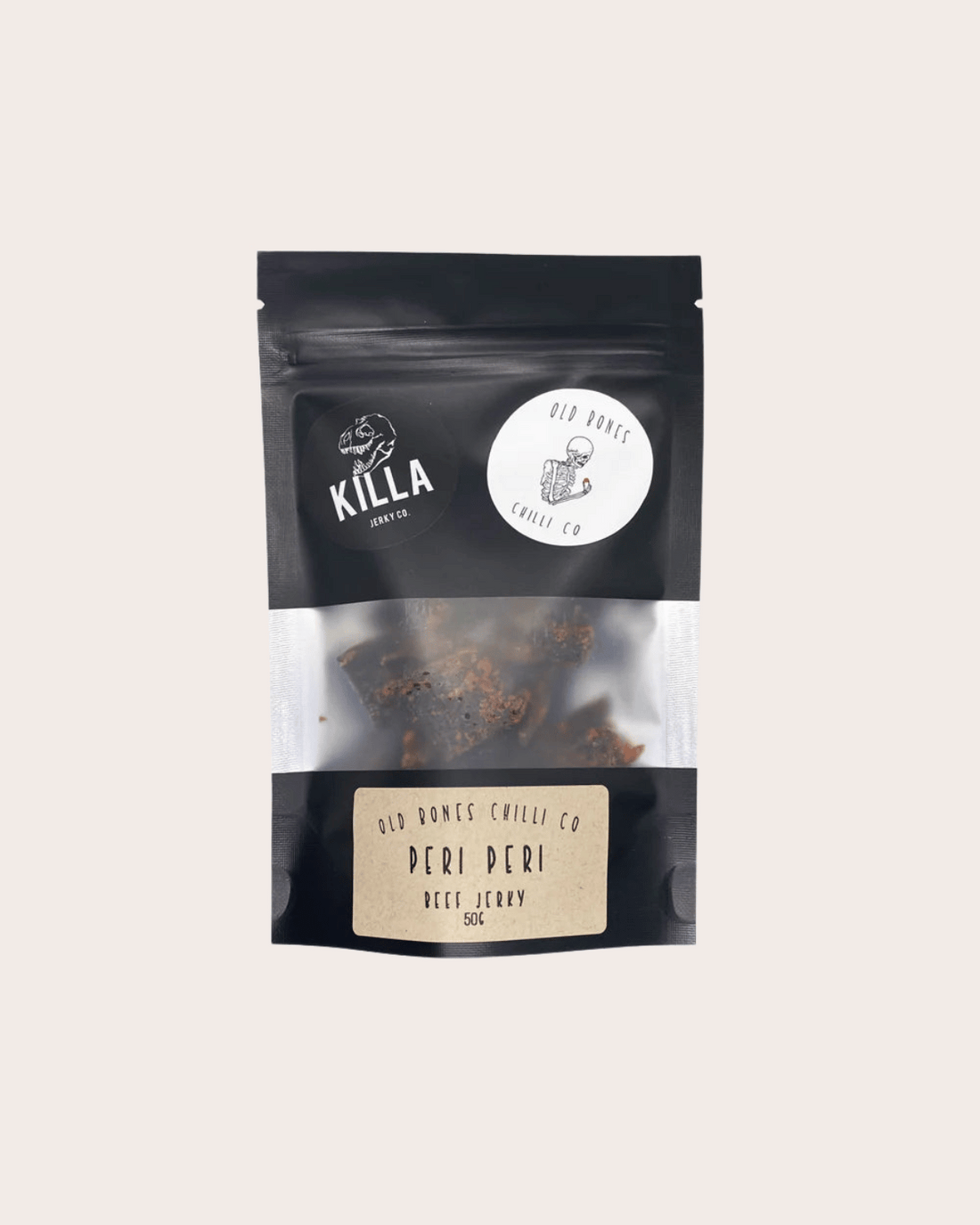 Peri Peri Beef Jerky by Old Bones Chilli Co & Killa Jerky Co